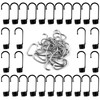3/8 inch Plastic-Coated Bungee Shock Cord Hook, 30 PCs Plastic