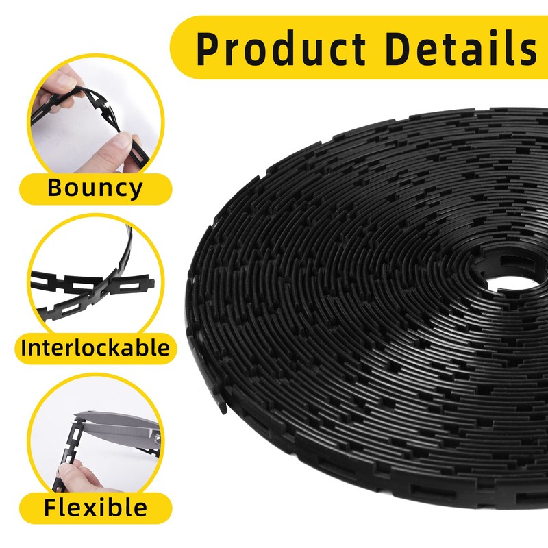 codree 50 FT Plastic Chain Lock Tree Tie-1/2 Inch Wide