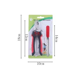 Unbranded 2side Dog Brush for Shedding Dematting Pet Grooming Cat Hair Undercoat Rake Comb - Red, S, Nail clippers