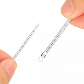 Face Acne Sebum Extractor Needle Premium Stainless Steel 4-Piece Set 12ea