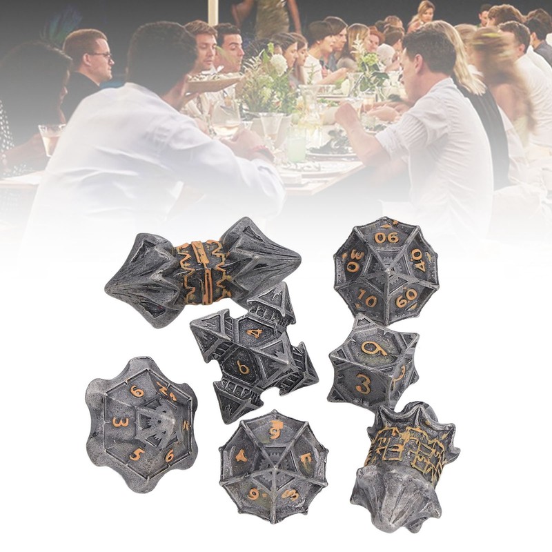Dice Set Eye Catching Lightweight Alloy Dice Set for Playing