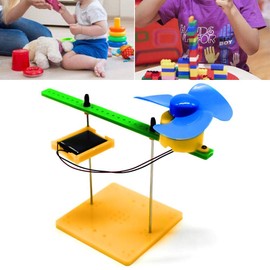 Solar Physics Experiment Kit Mini Solar Generator Generation DC Motor Fan DIY Physics Motor Circuit Device Kit Science Toy for Educational Science Projects