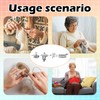 4 anillos de ganchillo para tejer para dedos de metal,