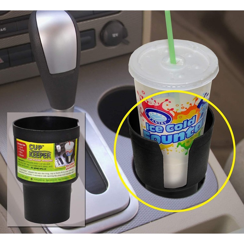 Gadjit Cup Keeper Adapter expands 2.5-3” Holds Most 18,20,21,24oz Hydro