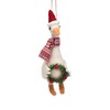 Goose With Wreath Hanging Decoration