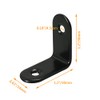 Alamic Corner Brace 30 x 30mm Stainless Steel Black Brace