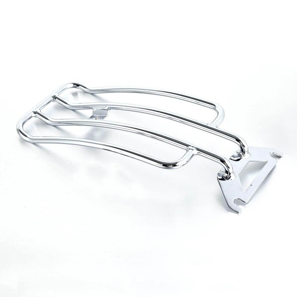 XYZMT Solo Seat Luggage Rack Fit for Harley Touring Road King Classic FLHR Touring 1998-2022 Chrome