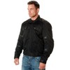 Xelement CF380 Black Tri-Tex Mesh Motorcycle Sport Jacket For Men