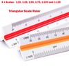 1 Pc Triangular Scale Ruler Architectural Scale Ruler for Architects,