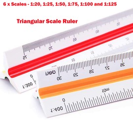 1 Pc Triangular Scale Ruler Architectural Scale Ruler for Architects, Students, Teachers