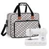 Luxja Sewing Machine Tote Bag with Sewing Accessory Storage, Cushioned,
