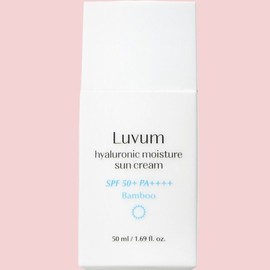 Lovium Loveum Bamboo Hyaluronic Acid Moisturizing Sun Cream, 50ml, 1 unit / 러븀 대나무 히알루론산 수분 선크림, 50ml, 1개