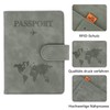 Minicloss Passport Covers, gray, plain