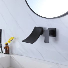 Homein Single Handle Waterfall Bath Faucet CUPC  ping Return ExchangeColor: Matte Black, Bath & Shower Faucet Type: Shower Sets