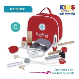 Doctor Juguetes Kit Doctor Madera Con Estuche Para Niños