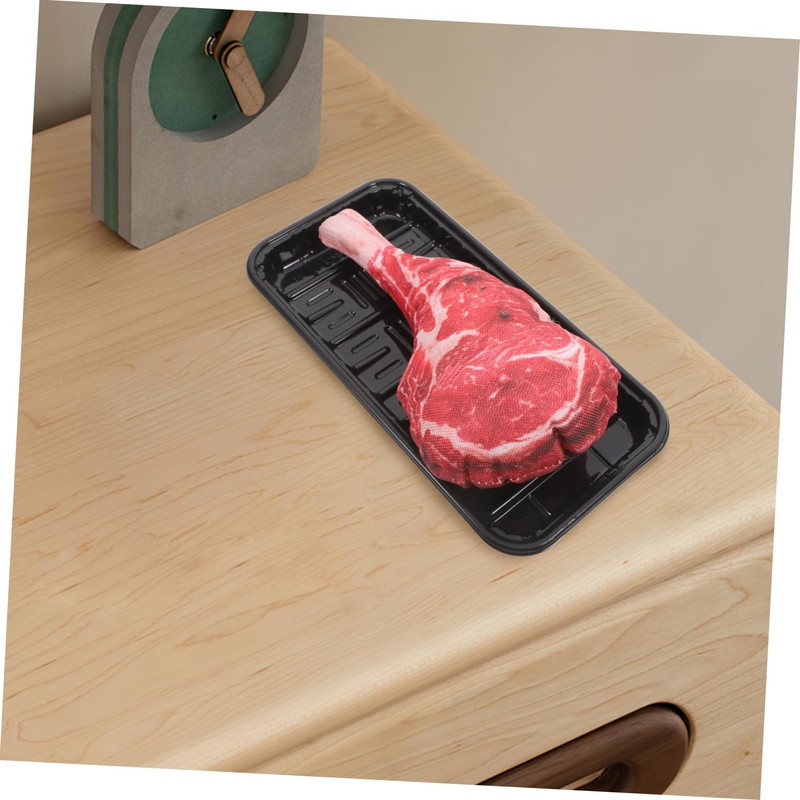 Abaodam 2Sets Realistic Fake Steak Model Lifelike Meat Decor for