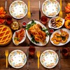 72 Pcs Fall Party Supplies Paper Plates and Napkins, Thanksgiving