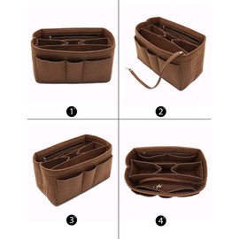 LEXSION Felt Insert Bag Organizer Bag In Bag For Handbag Purse Organizer Fits Speedy Neverful