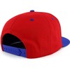 PR Embroidered Snapback Cap with Puerto Rico Flag (Polyester, Red/Blue)