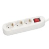 European Power Strip 3 Way ABS and Copper Multiple Outlet