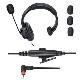 stdgove Over Ear Earpiece Noise Canceling Construction Work Headset with Boom Mic Headband Earmuffs Headphone for motorola sl300 sl7550 tlk100 sl7580e sl7590e sl3500e sl1k sl1m(Single Ear