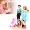 Family Dolls Set of Dad Pregnant Mom Girl Boy Children