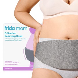 Frida Mom C-Section Hot & Cold Therapy Belly Binder, C-Section Recovery Must Have Belly Band, Incision Protector, for Post-Op & Swelling, Postpartum Essentials, After Birth Brace, Abdominal Binder