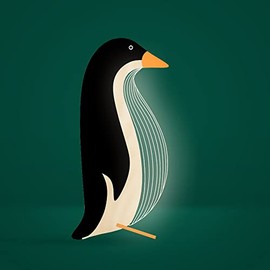 Night Light, Children's Lamp, LED Lamp, Children's Room Decoration, Lighting for Children and Adults, Room Decoration, USB Colourful Light, Lamp (Penguin)