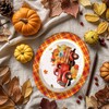 50PCS Pumpkin Truck Fall Oval Paper Plates Thanksgiving Party Decorations