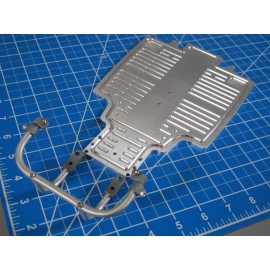 JP GARAGE New Aluminum Front Bumper Guard + Chassis Plate Tamiya 1/10 Buggy Sand Scorcher