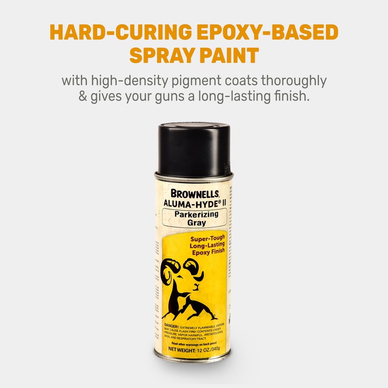 Brownells Aluma-Hyde II Epoxy Based Firearm Finish Spray Coating Protection