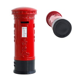 STOBOK British Piggy Bank High Capacity Safe Mailbox Durable Vintage Coin Box Pillar Box for Saving Money Kids