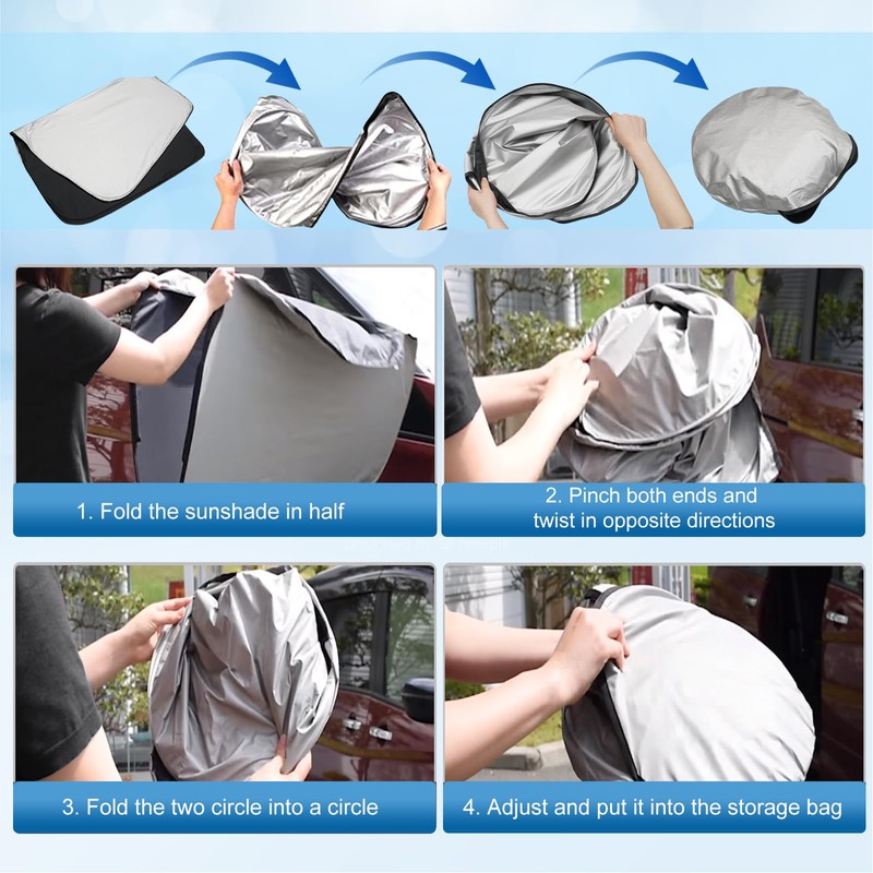 Coleya Windscreen Sun Protection Compatible with VW T-ROC 2018-2024, T