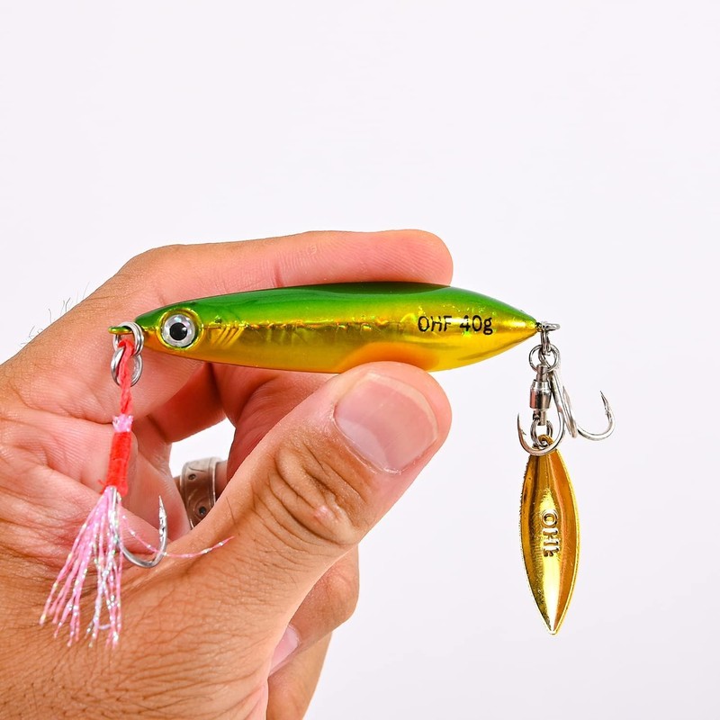 OHF Metal Jig Set of 9 20g/30g/40g Jigging Slow Jigging