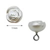 30Pcs Rose Pearl Buttons Half Domed Pearl Button for Clothes,