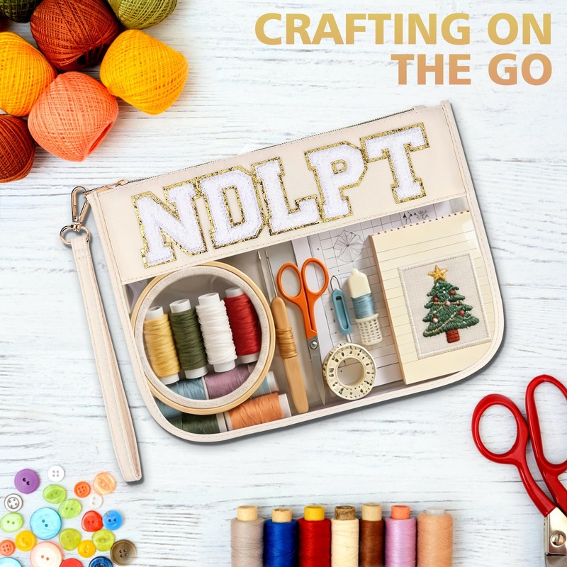 Needlepoint Project Bag Sewing Gifts Embroidery Sewing Bag Craft Storage