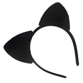 Topkids Accessories Cat Ears Cat Headbands Black Cat Headband Adult Kids Animal Fancy Dress Costume Fluffy Cat Ears Sequin Cat Ears World Book Day Costume (Black)