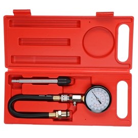 SIXTOL Engine Tester 3 Compression Tester Set for Petrol Engines, 0-20 Bar, 3 Pieces, Compression Gauge, Compression Tester Tester, Petrol Engine, 0-300 psi, Compression Meter