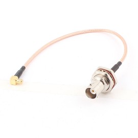 BNC Female to MCX Male Right Angle Adapter RG316 Coaxial Cable 20cm