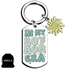 Stocking Stuffers For Women Adults Best Gifts for Mom from Daughter Son Boy Mom Era Keychain New Mom Birthday Presents Young Women Gift Ideas Keyring Keepsake for Mothers' Day Christmas