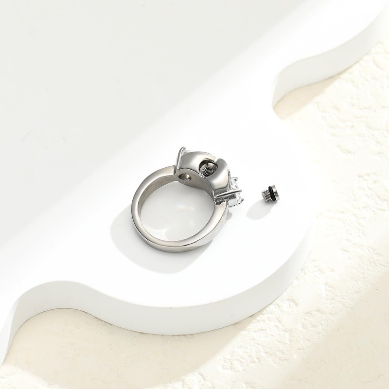 Urn Ring for Ashes for Women Mom Infinity Ring Holds