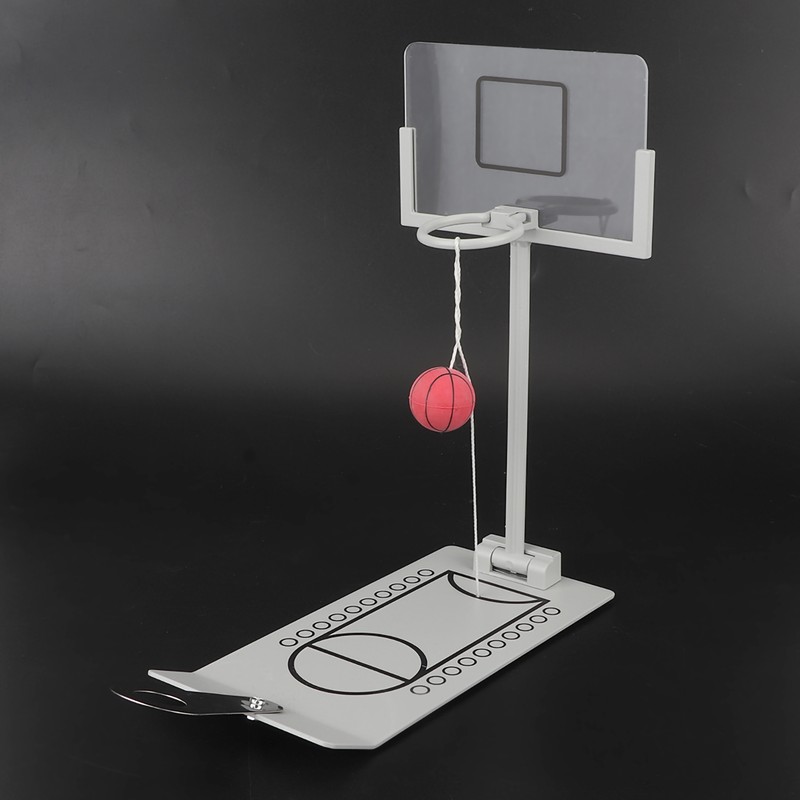 Miniature Office Desktop Ornament Decoration Basketball Hoop Toy Board Game