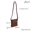 Mabel Womens Messenger Cross-Body Shoulder Bag With Silver or Gold