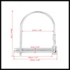 Hihaha 2pcs Bicycle Arch D Shape Trailer Shaft Locking Pin