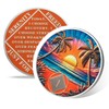 Beach Sunset 1 Year Sobriety Coin - Affirmation NA AA