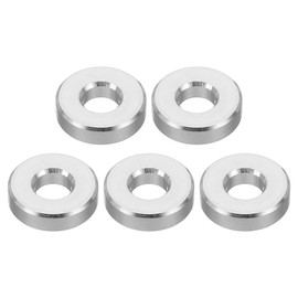 PATIKIL M6 Aluminum Spacer 5pcs Metal Spacer Aluminum Round 6.2mm ID x 15mm OD x 4mm Large Thickness Aluminum Spacer Screw Standoffs 1/4" or M6 Screw Bolts