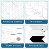 sunwings 10 PCS Peel and Stick Leaf Waterjet Backsplash Self