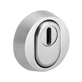 ck-tuerbeschlaege Protective Door Lock Rosette ES1 WK2 with Fire Protection Certified Stainless Steel V2a Matte Core Cylinder Protection