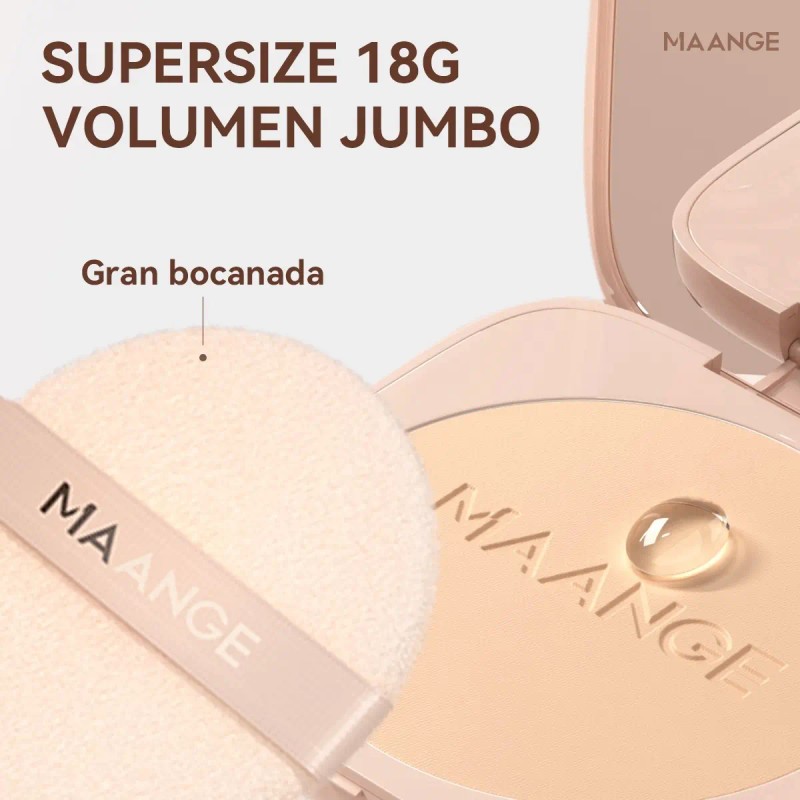 Polvo Compacto De Fijador Matte Maquillaje Hipoalergenico