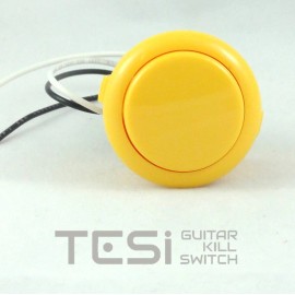 Tesi DITO XL Snap In 30MM Arcade Button Guitar Kill Switch - Yellow
